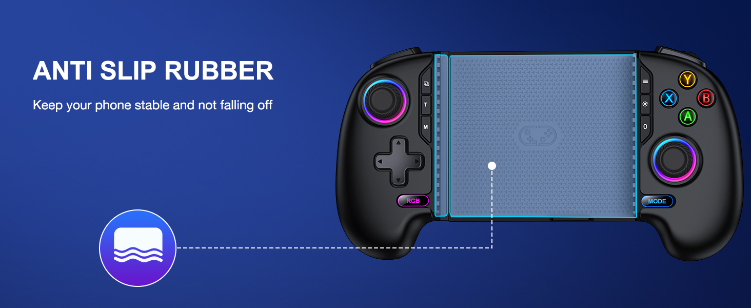 NinjaPlusOX Mobile Game Controller for iPhone/Android with Hall Joystick and LED, Wireless Phone Controller with Phone Case Support, Compatible with Xbox Game Pass, Steam Link, Call of Duty, Roblox 18 NinjaPlusOX Mobile Game Controller for iPhone/Android with Hall Joystick and LED, Wireless Phone Controller with Phone Case Support, Compatible with Xbox Game Pass, Steam Link, Call of Duty, Roblox-