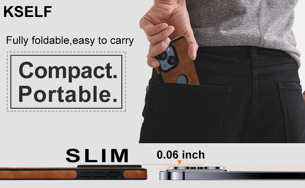 Leather Case for iPhone 13/14, Protective Slim with Kickstand, Built-in Invisible Stand, Compatible with iPhone 13/14 6.1'' (Brown) 12 Leather Case for iPhone 13/14, Protective Slim with Kickstand, Built-in Invisible Stand, Compatible with iPhone 13/14 6.1'' (Brown)-