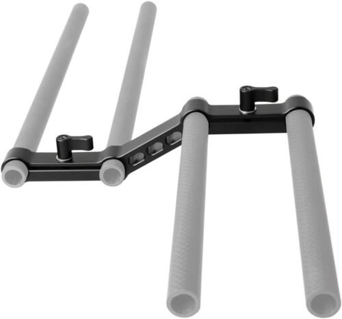 NICEYRIG Z-Shape Offset Raised 15mm Rail Rod Clamp Ajustable Levers for 15mm Rods on DSLR Camera Shoulder Rig - 이미지 5