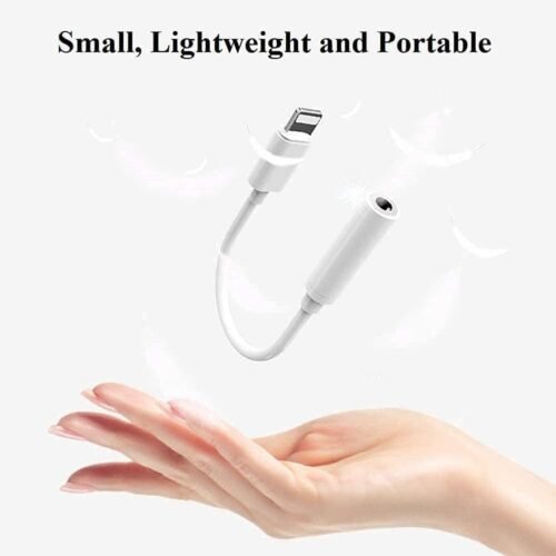 2 Pack Lightning to 3.5 mm Headphone Jack Adapter for iPhone,[Apple MFi Certified] Headphone Jack Adapter Cord Dongle Aux Cable Converter with iPhone 14/13/12/11/X/XR/XS/8/7 - 이미지 3