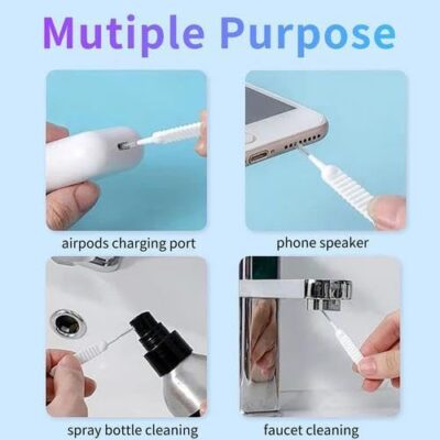 Phone Speaker Cleaning Kit - 13 PCs Phone Charger Port Cleaner Kit, Cell Phone Port Cleaning Brush, Reusable Phone Cleaning Brush, Speaker Cleaning Tool, Charging Port Cleaning Kit for Phone - 이미지 4