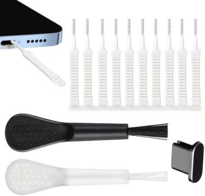 Phone Speaker Cleaning Kit - 13 PCs Phone Charger Port Cleaner Kit, Cell Phone Port Cleaning Brush, Reusable Phone Cleaning Brush, Speaker Cleaning Tool, Charging Port Cleaning Kit for Phone