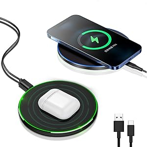Fast Wireless Charger,20W Max Wireless Charging Pad Compatible with iPhone 16/16 Pro/15/14/13/12/SE/11/XS Max/XR,AirPods;FDGAO Wireless Charge Mat for Samsung Galaxy S25/S24/Note,Pixel/LG G8 15 Fast Wireless Charger,20W Max Wireless Charging Pad Compatible with iPhone 16/16 Pro/15/14/13/12/SE/11/XS Max/XR,AirPods;FDGAO Wireless Charge Mat for Samsung Galaxy S25/S24/Note,Pixel/LG G8-