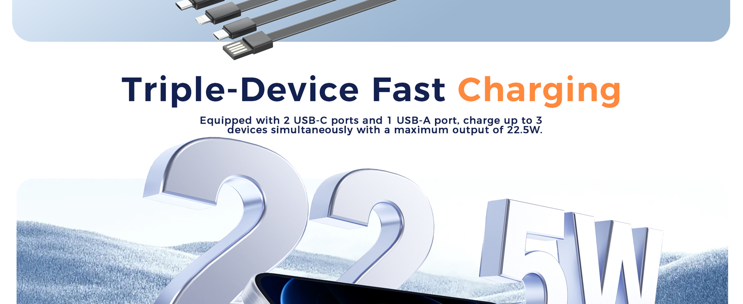 Portable Charger with Built in Cable, 15000mAh Power Bank, 22.5W Fast Charging, 6 Outputs, Slim Travel Essential Battery Pack with LED Display, Compatible with iPhone 16/15/14/13, Samsung, iPad, etc 10 Portable Charger with Built in Cable, 15000mAh Power Bank, 22.5W Fast Charging, 6 Outputs, Slim Travel Essential Battery Pack with LED Display, Compatible with iPhone 16/15/14/13, Samsung, iPad, etc-