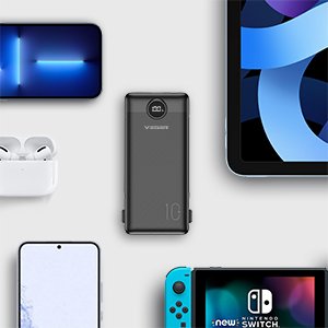 VEGER Portable Charger for iPhone Built in Cables and Wall Plug, 10000mah Slim Fast Charging USB C Power Bank, Travel Essential Battery Pack Compatible with iPhones, iPad, Samsung More Devices(Black) 13 VEGER Portable Charger for iPhone Built in Cables and Wall Plug, 10000mah Slim Fast Charging USB C Power Bank, Travel Essential Battery Pack Compatible with iPhones, iPad, Samsung More Devices(Black)-