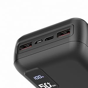 Power Bank 50000mAh 22.5W Fast Charging Portable Charger USB-C Quick Charge with 3 Outputs & 2 Inputs LED Display Huge Capacity External Battery Pack for Most Electronic Devices on The Market 13 Power Bank 50000mAh 22.5W Fast Charging Portable Charger USB-C Quick Charge with 3 Outputs & 2 Inputs LED Display Huge Capacity External Battery Pack for Most Electronic Devices on The Market-