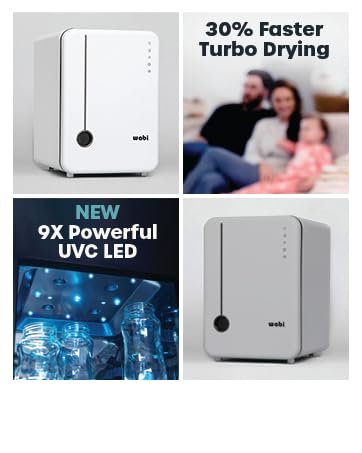 Wabi UVC LED Sanitizer & Dryer Ultra (White + Gunmetal Trim) 12 Wabi UVC LED Sanitizer & Dryer Ultra (White + Gunmetal Trim)-