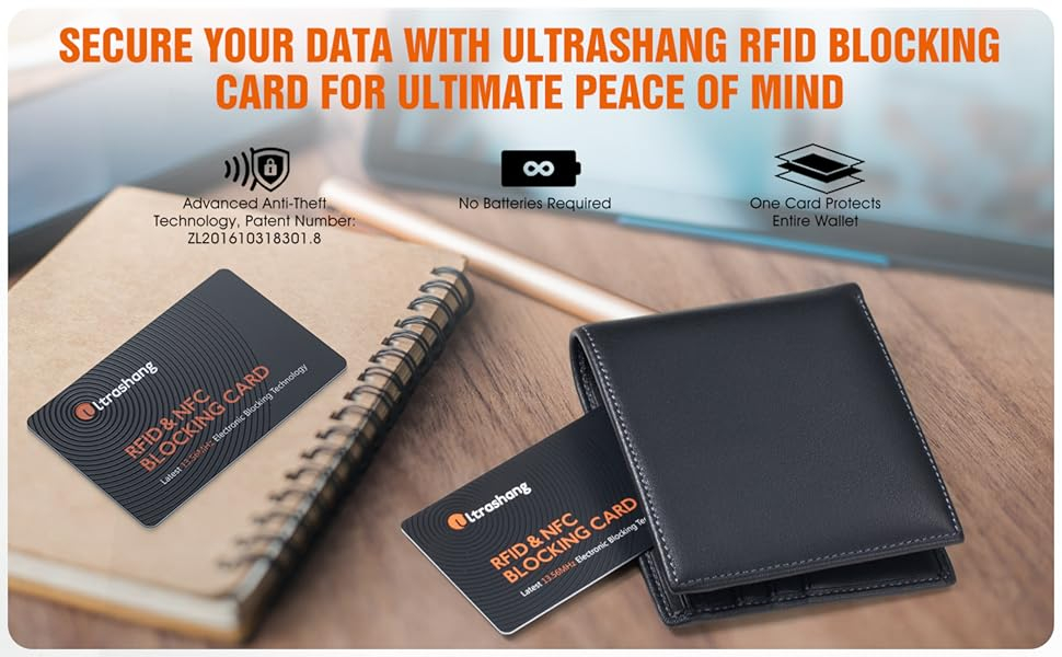 Ultrashang 2Pcs RFID Blocking Card, Fuss-free Protection for Entire Wallet Shield, Credit Card Protector NFC Bank Debit Blocker, Identity Theft Prevention for Passport Travel Security (Ver. 2.0) 8 Ultrashang 2Pcs RFID Blocking Card, Fuss-free Protection for Entire Wallet Shield, Credit Card Protector NFC Bank Debit Blocker, Identity Theft Prevention for Passport Travel Security (Ver. 2.0)-