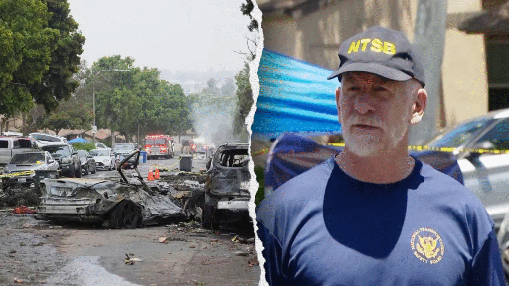 NTSB confirms San Diego plane hit power lines before crash that killed 6 people