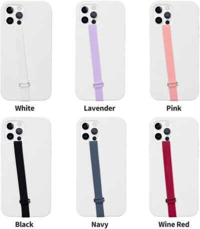 C-Shaped Clip Finger Phone Grip, Sinjimoru Silicone Cell Phone Strap for Phone Case with Clip as Phone Loop Holder for iPhone Case & Samsung Phone. Sinji Loop Clip Navy 210 - 이미지 7