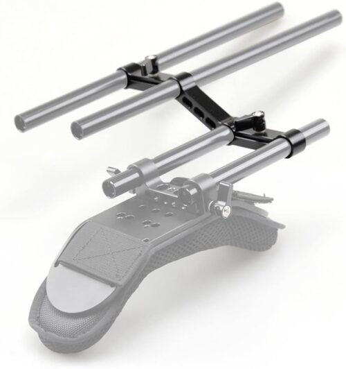 NICEYRIG Z-Shape Offset Raised 15mm Rail Rod Clamp Ajustable Levers for 15mm Rods on DSLR Camera Shoulder Rig - 이미지 2