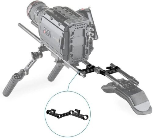 NICEYRIG Z-Shape Offset Raised 15mm Rail Rod Clamp Ajustable Levers for 15mm Rods on DSLR Camera Shoulder Rig - 이미지 3