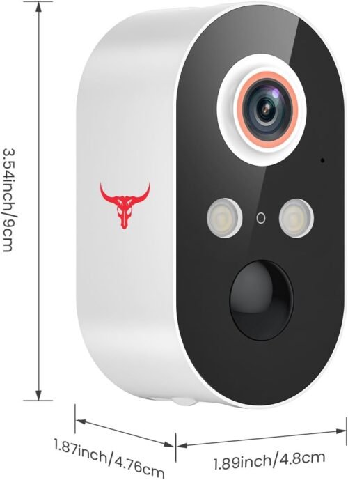 1080P Outdoor Security Camera Wireless with 2-Way Talk, Battery Powered, Color Night Vision, Suitable for Home Security Indoor/Outdoor, Cloud Storage (Sold Separately), 2.4G WiFi Only (1 Pack) - 이미지 8