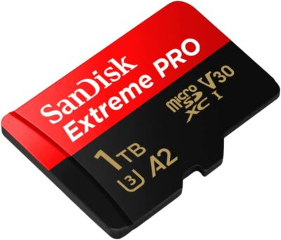 SanDisk Extreme PRO microSDXC UHS-I Memory Card 1 TB + Adapter & RescuePRO Deluxe (for Smartphones, Action Cameras or Drones, A2, Class 10, V30, U3, 200 MB/s Transfer) - 이미지 2