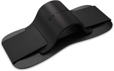 Sinjimoru Phone Grip with Silicone Band – Comfortable One-Hand Holder & Kickstand for Smartphones, Tablets, and eReaders for iPhone, Android, and Kindle Sinji Grip Silicone Black - 이미지 2