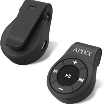 APEKX Clip Bluetooth Audio Adapter for Headphones, Headset, Speaker, Wireless Receiver with MIC for Hands-Released Call and Music - 이미지 3