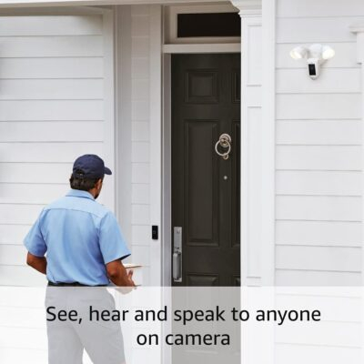 Ring Floodlight Cam Wired Plus with motion-activated 1080p HD video, White (2021 release) - 이미지 3
