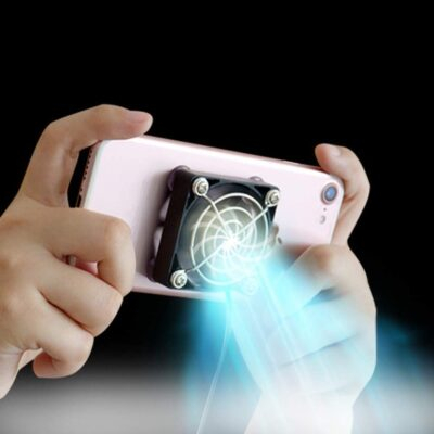 Portable Cell Phone Cooler, Stickable USB Cooling Pad for Cellphone, Compact Fan Holder Phone Cooler, Universal Cooling Fan for Mobile Phone Tablet (Black),free size - 이미지 4