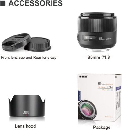 Meike 85mm f1.8 Large Aperture Full Frame Auto Focus Telephoto Lens for Canon EOS EF Mount Digital SLR Camera Compatible with APS C Bodies Such as 1D 5D3 5D4 6D 7D 70D 550D 80D - 이미지 7