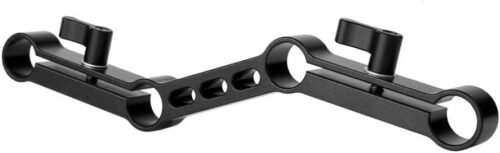 NICEYRIG Z-Shape Offset Raised 15mm Rail Rod Clamp Ajustable Levers for 15mm Rods on DSLR Camera Shoulder Rig