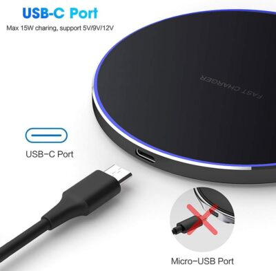 Fast Wireless Charger,20W Max Wireless Charging Pad Compatible with iPhone 16/16 Pro/15/14/13/12/SE/11/XS Max/XR,AirPods;FDGAO Wireless Charge Mat for Samsung Galaxy S25/S24/Note,Pixel/LG G8 - 이미지 9