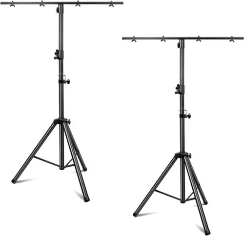 DJ Lights Stand, Heavy Duty DJ Stand 1 Pack, Portable Par Can Tripod Stage Light Stand Adjustable Height 41-95 Inch, DJ Lighting T Bar Suitable for Stages, Bar, Banquet, Party