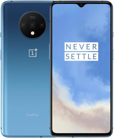 OnePlus 7T (128GB, 8GB) 6.55" AMOLED 90Hz Display, Snapdragon 855+, T-Mobile Unlocked Global 4G LTE GSM (AT&T, Metro, Cricket) (Glacier Blue) (Renewed)