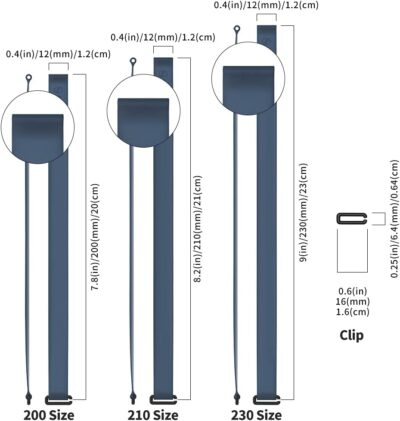 C-Shaped Clip Finger Phone Grip, Sinjimoru Silicone Cell Phone Strap for Phone Case with Clip as Phone Loop Holder for iPhone Case & Samsung Phone. Sinji Loop Clip Navy 210 - 이미지 6
