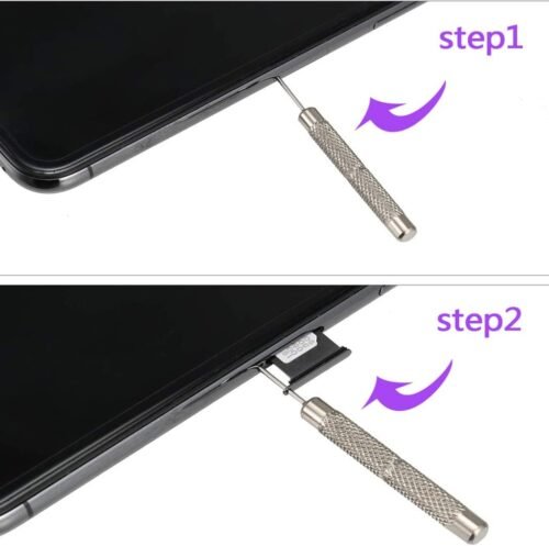 4 Pcs SIM Card Removal Openning Tool Tray Eject Pins Needle Opener Ejector Compatible with All iPhone Apple iPad HTC Samsung Galaxy Cell Phone Smartphone Watchchain Link Remover (Style A) - 이미지 3