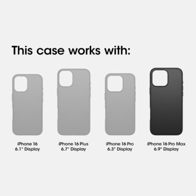 OtterBox iPhone 16 Pro Max FRĒ Series Waterproof Case with MagSafe (Designed by LifeProof) - Black, Waterproof, 60% Recycled Plastic, Sleek and Stylish - 이미지 2