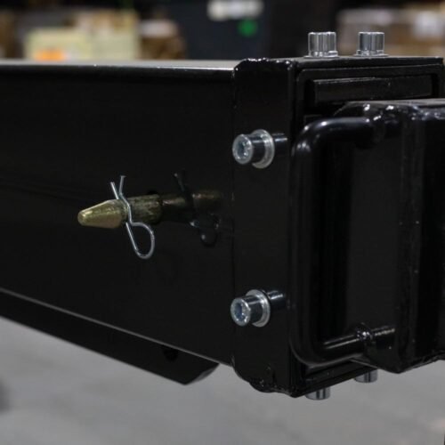 Titan Attachments Adjustable Skid Steer Industrial Crane Jib Attachment with 3 Ton Hook, Manual Telescopes 72" - 120", 5000 LB Lift Capacity at 6 FT, Single 3 Ton Swivel Eye Hook - 이미지 8
