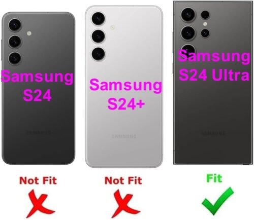 Replacement SIM Card Tray for Samsung Galaxy S24 Ultra SM-S928U S928U1 - Single Sim USA Version (Titanium Black) with Stainless Steel Eject Pin