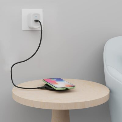 Amazon Basics 15W Qi Certified Wireless Phone Charger Pad, Fast Charging Pad for iPhone 16/15/14/13/12/11/X, Samsung and More, with USB Cable, Black - 이미지 7