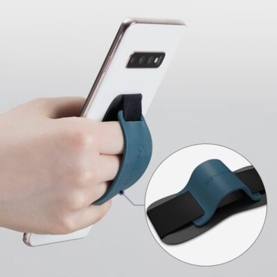 Sinjimoru Phone Grip with Silicone Band – Comfortable One-Hand Holder & Kickstand for Smartphones, Tablets, and eReaders for iPhone, Android, and Kindle Sinji Grip Silicone Black - 이미지 6