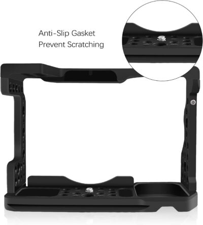 A7ii A7Riii A7iii cage,A9 / A7III / A7M3 / A7Riii / A7ii Camera Cage for Sony A9 A7M3 A7III A73 A7RIII A7R3 A7II Camera Case Rig Cold Shoe - 이미지 6