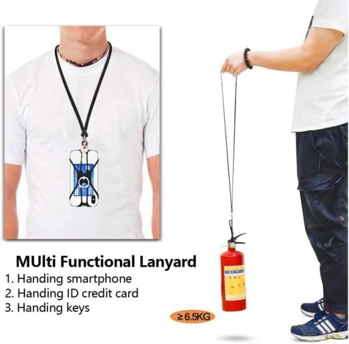 2 Pcs Cell Phone Lanyard Crossbody with Adjustable Neck Strap and Phone Ring Grip,Universal Smartphone Lanyard for iPhone Lanyards for Around The Neck Compatible with Most Smartphones - 이미지 5