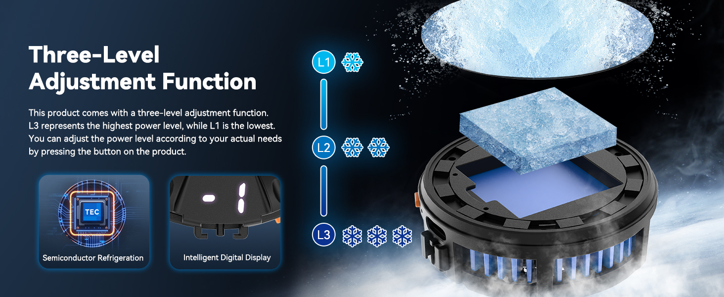 Magnetic Cell Phone Cooler for Gaming, Portable Phone Cooling Fan Type-C Wired with Temperature Display, Phone Radiator for MagSafe, Gaming Semiconductor Cooling for iPhone/Ipad/Android 9 Magnetic Cell Phone Cooler for Gaming, Portable Phone Cooling Fan Type-C Wired with Temperature Display, Phone Radiator for MagSafe, Gaming Semiconductor Cooling for iPhone/Ipad/Android-