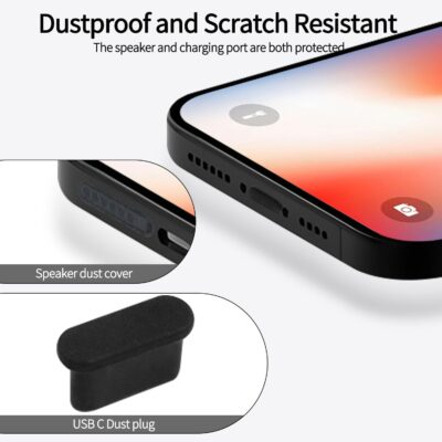 57 Pack USB C Dust Plug, Compatible iPhone 16、14、13、12、11、Series, Applicable to a of USB C Device Models, Dust-Proof Sticker Protective Cover Dust Plug Cleaning Brush Set - 이미지 5