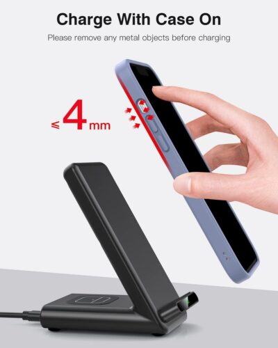 Wireless Charging Station,3 in 1 Charging Stand Made for Apple Watch Ultra 10 9 8 7 6 SE 5 4 3,Fast Wireless Charger Made for iPhone 16/15/14/13/12/11/X,for AirPods Pro(with Adapter) - 이미지 7
