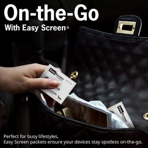 Easy Screen, Screen Cleaning Wipes, Electronics, Touchscreens, and Glasses Cleaner, 50 Individual Packets Per Box, 5” x 8” - 이미지 6