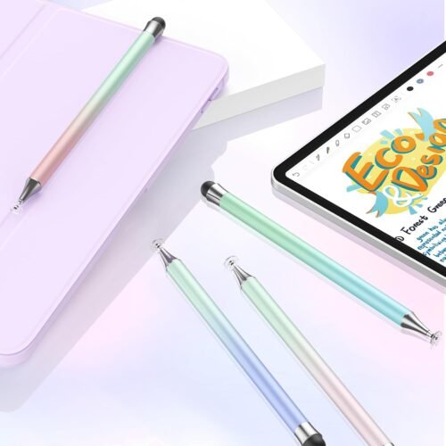 Stylus Pen for Touchscreen (4Pcs), 2 in 1 Stylus Pen for iPad, High Precision and Sensitivity Rubber Tips and Disc Compatible with iPad/iPhone/Android Tablets and All Touch Screens Devices (Light) - 이미지 7