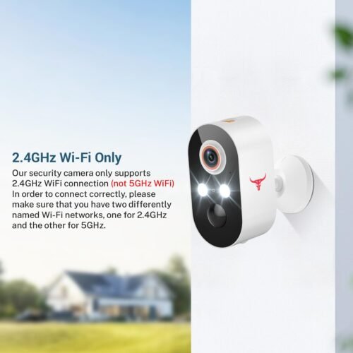 1080P Outdoor Security Camera Wireless with 2-Way Talk, Battery Powered, Color Night Vision, Suitable for Home Security Indoor/Outdoor, Cloud Storage (Sold Separately), 2.4G WiFi Only (1 Pack) - 이미지 6