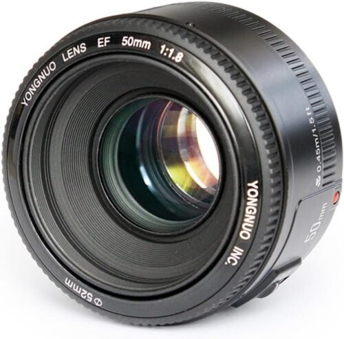 YONGNUO YN50mm F1.8C Lens, Large Aperture Auto Focus Lens, 50MM F1.8 for Canon EF Mount EOS Cameras Black