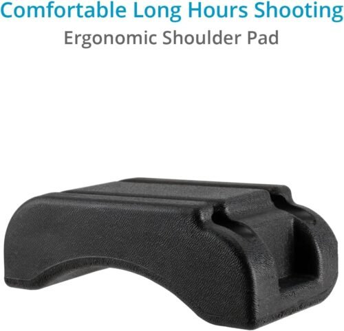 Shoulder Rig Kit w Matte Box & Follow Focus for DSLR Cameras. Ergonomic & Stable, 6” to 9” Convertible Size. Adjustable Handles, ¼” Threads. Comfy Shoulder Pad, Quick Release Plate (FC-03) - 이미지 9