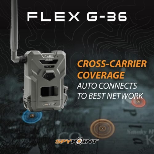 SPYPOINT Flex G-36 Twin Pack Cellular Trail Camera, 36MP Photos and 1080p Videos with Sound, GPS Enabled, Dual-Sim LTE Connectivity, 100' Flash & Detection Range, Responsive Trigger up to .3S - 이미지 6