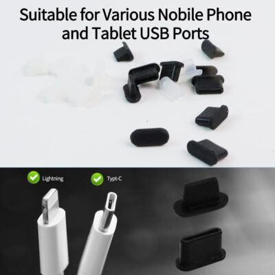 57 Pack USB C Dust Plug, Compatible iPhone 16、14、13、12、11、Series, Applicable to a of USB C Device Models, Dust-Proof Sticker Protective Cover Dust Plug Cleaning Brush Set - 이미지 7