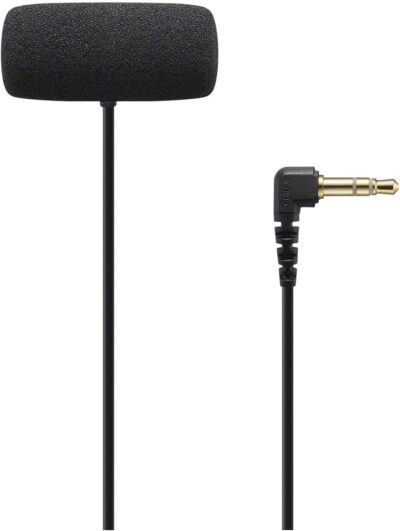 Sony Compact Stereo Lavalier Microphone ECMLV1,Black, Small - 이미지 2