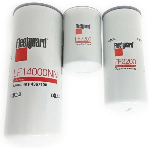 CFKIT Maintenance Filter Kit Compatible with ISX Cummins Pre- 2010 Engines (25,000 Miles) Fleetguard