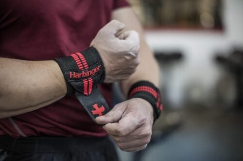 Harbinger Red Line 18-Inch Weightlifting Wrist Wraps for Men and Women (Pair) - 이미지 5