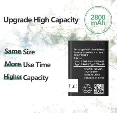 SCP-73LBPS Battery,High Capacity Battery for Kyocera DuraXV Extreme E4810 Verizon Flip Phone Battery Replacement 2800mAh 3.8V/10.6Wh - 이미지 2